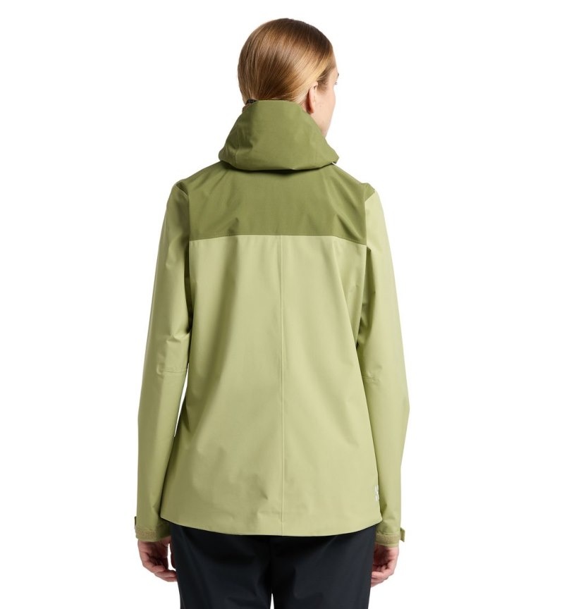 Women's Haglöfs Koyal Proof Jacket Windbreaker Green / Olive Green Canada | ZG03-078