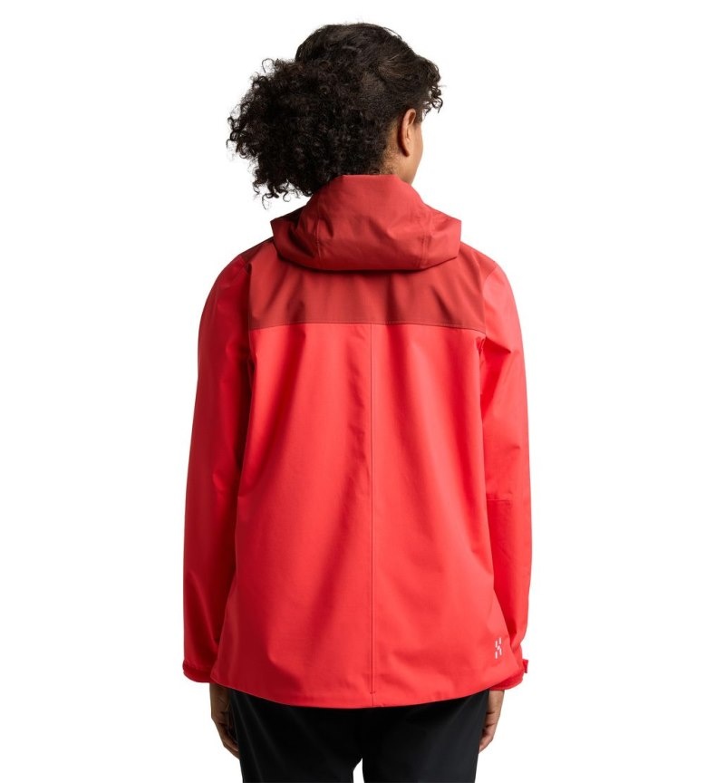 Women's Haglöfs Koyal Proof Jacket Windbreaker Red / Corrosion Canada | WQ56-253