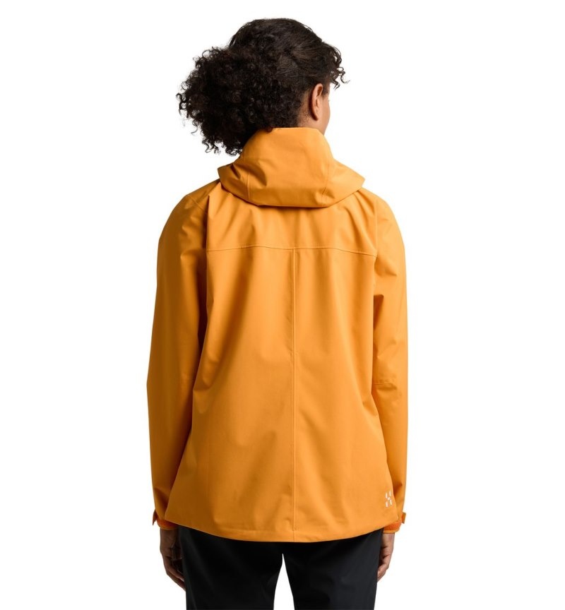 Women's Haglöfs Koyal Proof Jacket Windbreaker Yellow Canada | KU34-306