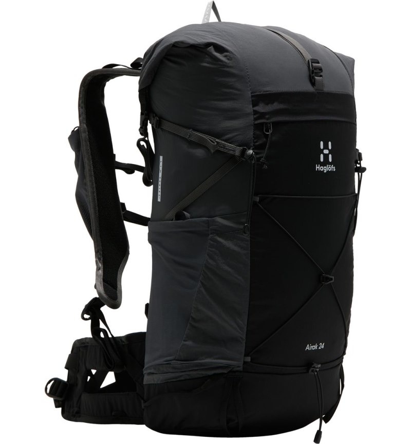 Women's Haglöfs L.I.M Airak 24 Hiking Backpacks Black / Magnetite Canada | BN14-631