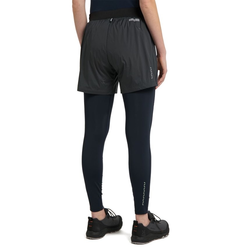 Women's Haglöfs L.I.M Alpha Shorts Windproof Trousers Magnetite Canada | VK65-952