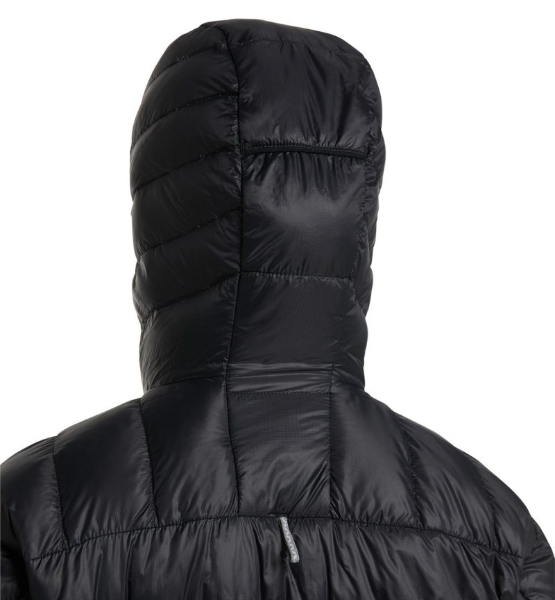 Women's Haglöfs L.I.M Down Hood Insulated Jackets Black Canada | UF35-493