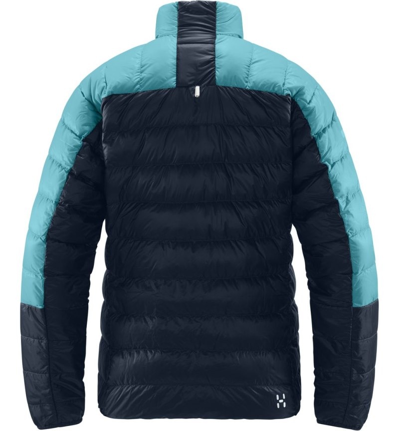 Women's Haglöfs L.I.M Down Jacket Insulated Jackets Blue / Green Blue Canada | RQ80-426