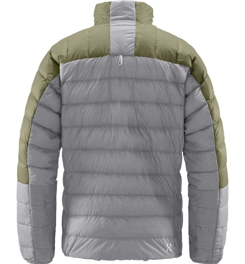 Women's Haglöfs L.I.M Down Jacket Insulated Jackets Concrete / Green Canada | WU90-142