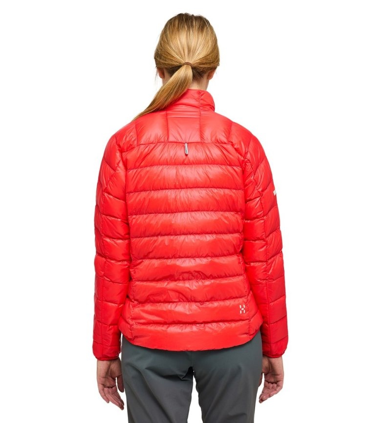 Women's Haglöfs L.I.M Down Jacket Insulated Jackets Red Canada | MY64-777