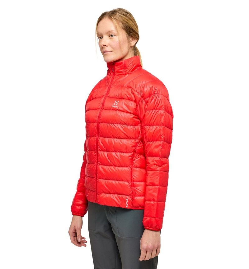 Women's Haglöfs L.I.M Down Jacket Insulated Jackets Red Canada | MY64-777