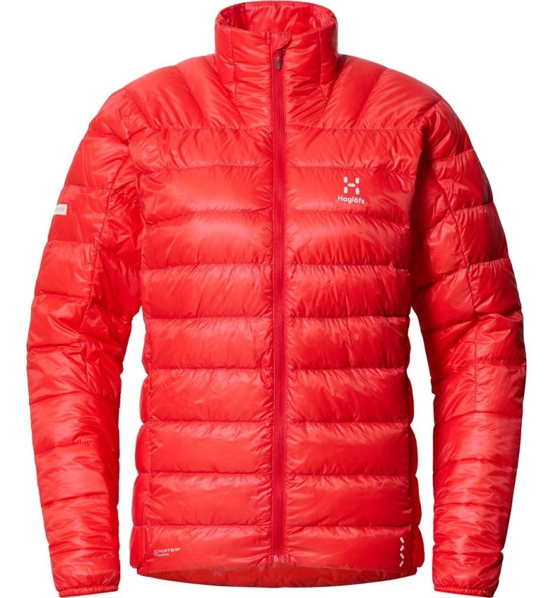 Women's Haglöfs L.I.M Down Jacket Insulated Jackets Red Canada | MY64-777