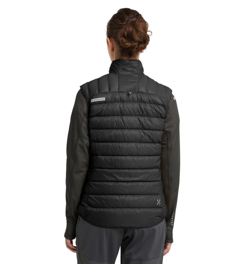 Women's Haglöfs L.I.M Down Vest Insulated Jackets Black Canada | JI91-906