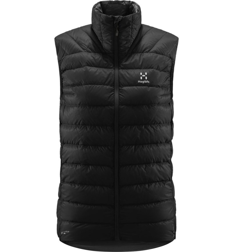 Women's Haglöfs L.I.M Down Vest Insulated Jackets Black Canada | JI91-906