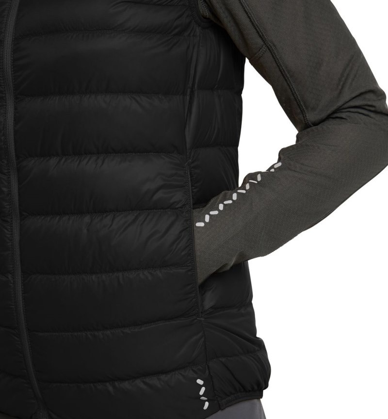 Women's Haglöfs L.I.M Down Vest Insulated Jackets Black Canada | JI91-906