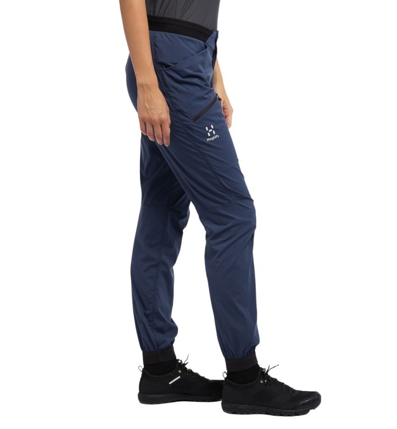 Women's Haglöfs L.I.M Fuse Pant Hiking Trousers Blue Canada | AB59-300