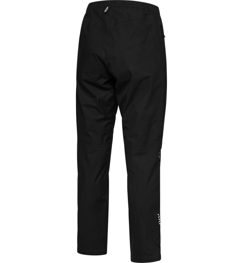 Women's Haglöfs L.I.M GTX Pant Waterproof Trousers Black Canada | UD47-706