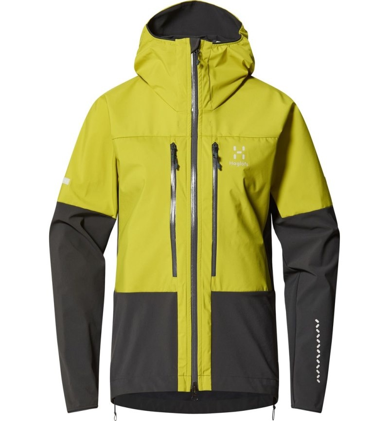 Women's Haglöfs L.I.M Hybrid Touring Hood Windbreaker Aurora / Magnetite Canada | XP42-696