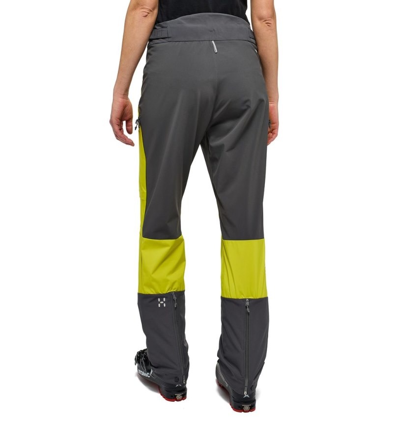 Women's Haglöfs L.I.M Hybrid Touring Pant Softshell Trousers Aurora / Magnetite Canada | BQ51-943