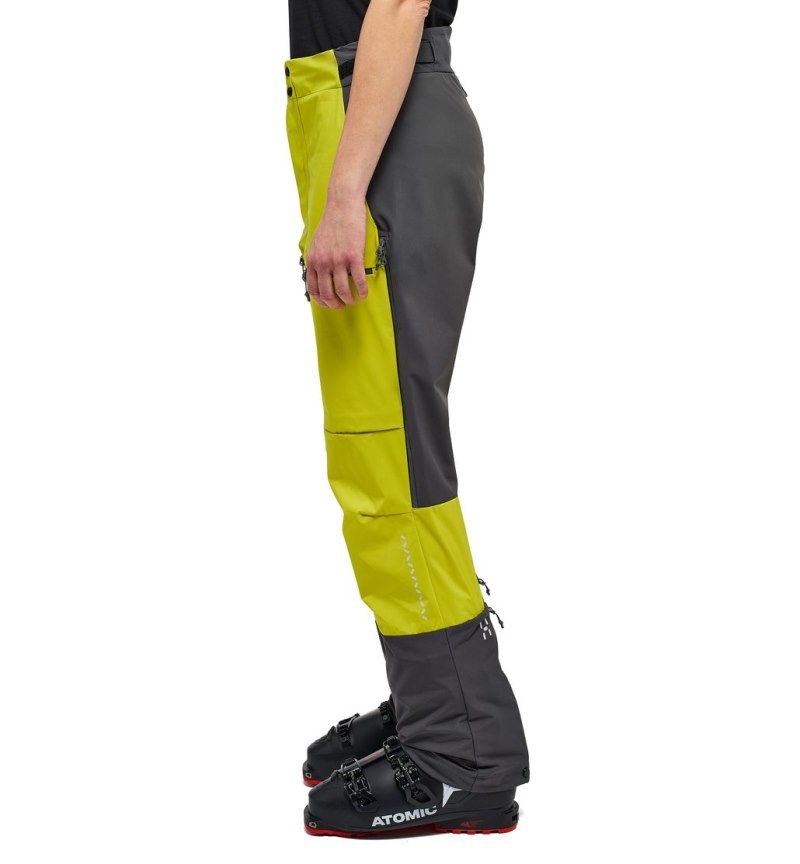 Women's Haglöfs L.I.M Hybrid Touring Pant Softshell Trousers Aurora / Magnetite Canada | BQ51-943