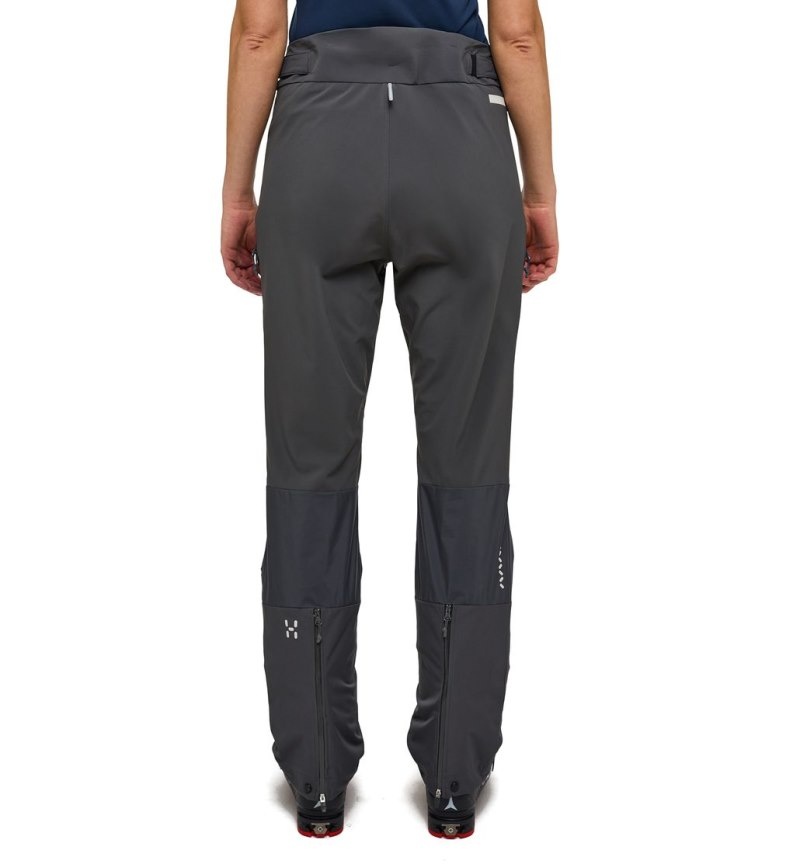 Women's Haglöfs L.I.M Hybrid Touring Pant Softshell Trousers Magnetite Canada | RS88-791