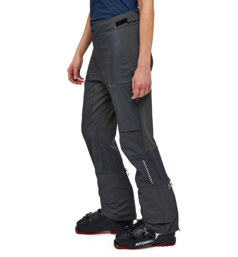 Women's Haglöfs L.I.M Hybrid Touring Pant Softshell Trousers Magnetite Canada | RS88-791