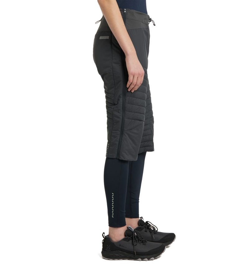 Women's Haglöfs L.I.M Mimic 3/4 Pant Lined Trousers Magnetite Canada | KD22-553