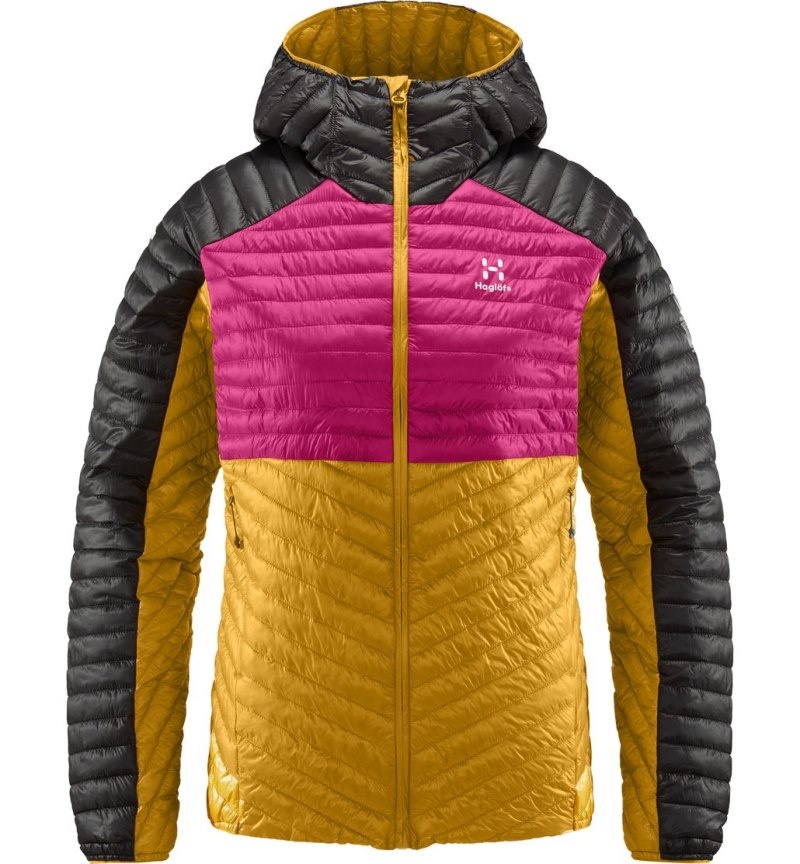 Women's Haglöfs L.I.M Mimic Hood Insulated Jackets Autumn Leaves / Pink Canada | AJ57-182