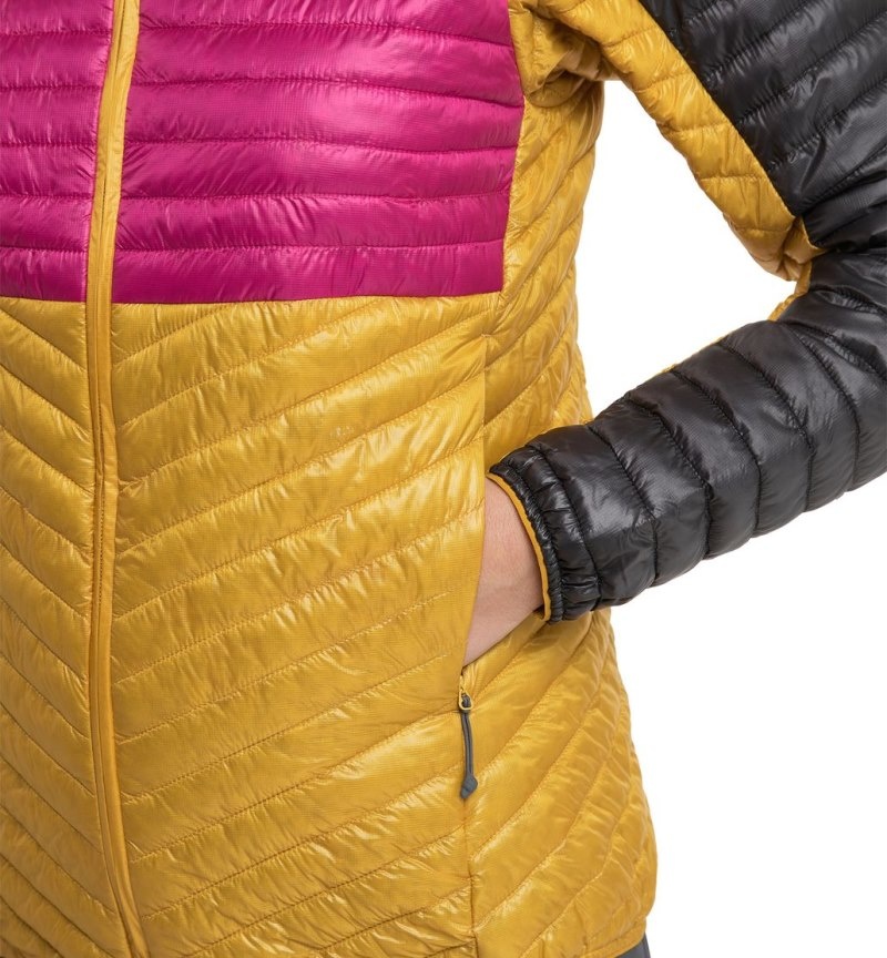 Women's Haglöfs L.I.M Mimic Hood Insulated Jackets Autumn Leaves / Pink Canada | AJ57-182