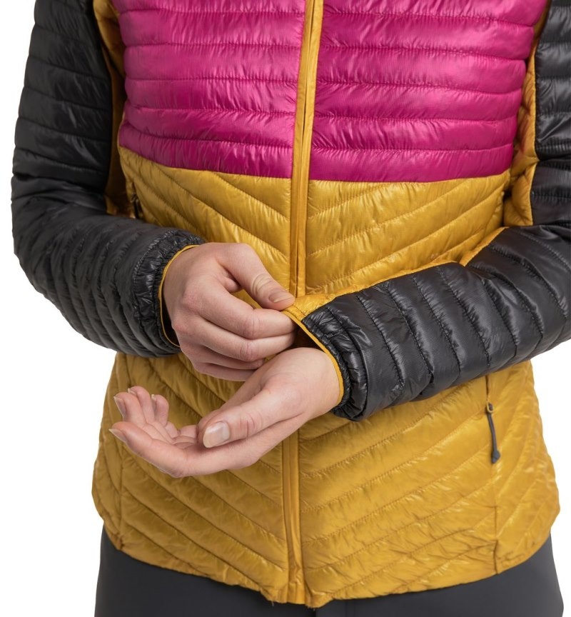 Women's Haglöfs L.I.M Mimic Hood Insulated Jackets Autumn Leaves / Pink Canada | AJ57-182