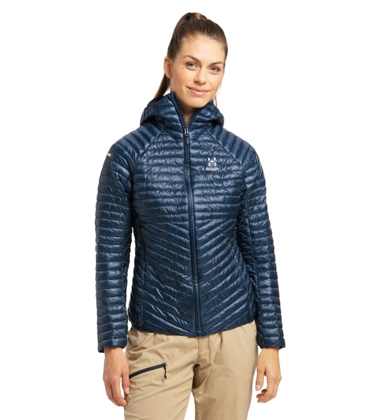 Women\'s Haglöfs L.I.M Mimic Hood Insulated Jackets Blue Canada | GQ00-808