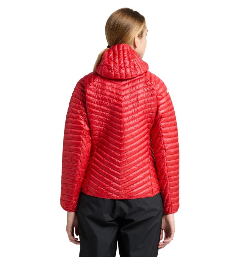 Women's Haglöfs L.I.M Mimic Hood Insulated Jackets Red Canada | RK35-290