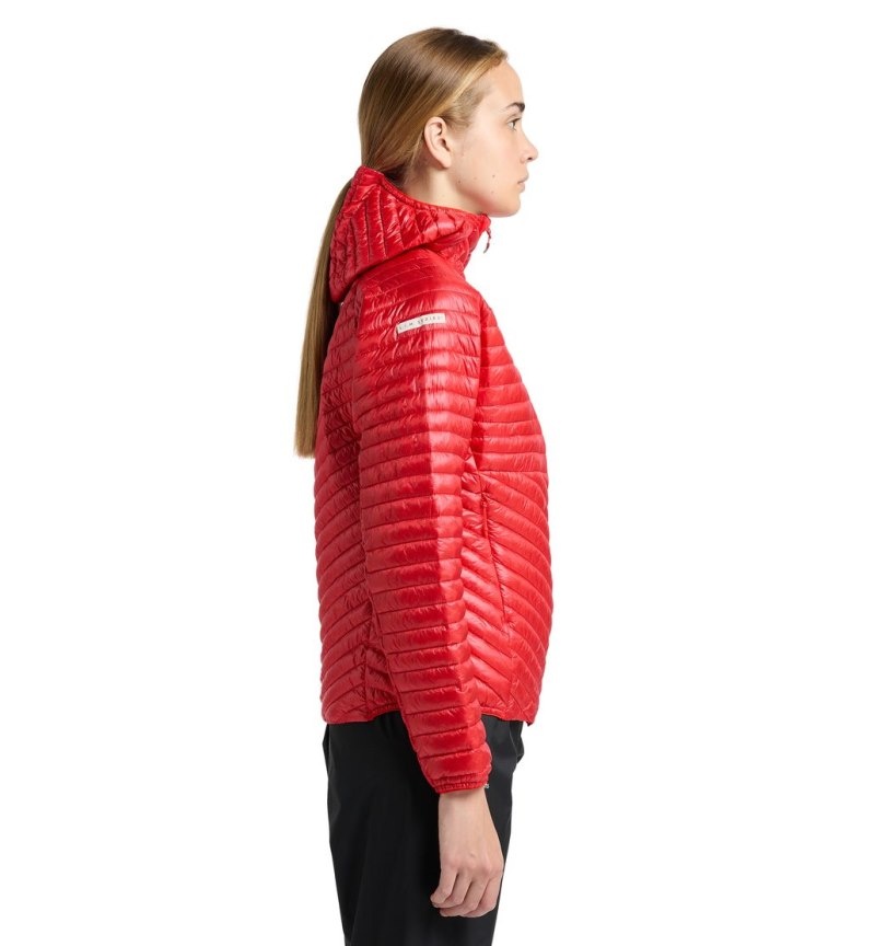 Women's Haglöfs L.I.M Mimic Hood Insulated Jackets Red Canada | RK35-290