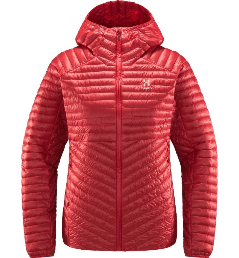 Women's Haglöfs L.I.M Mimic Hood Insulated Jackets Red Canada | RK35-290