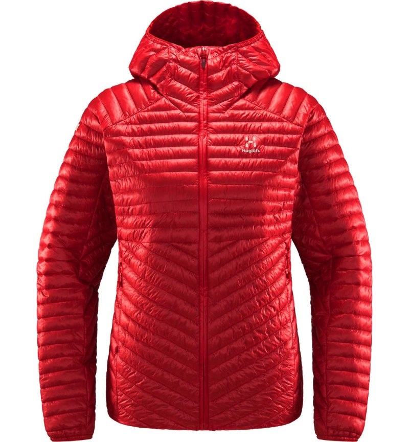 Women's Haglöfs L.I.M Mimic Hood Insulated Jackets Red Canada | RK35-290