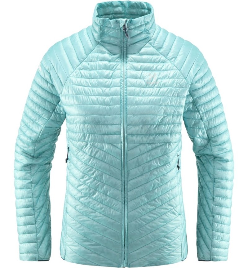 Women's Haglöfs L.I.M Mimic Jacket Insulated Jackets Green Blue Canada | GC02-408