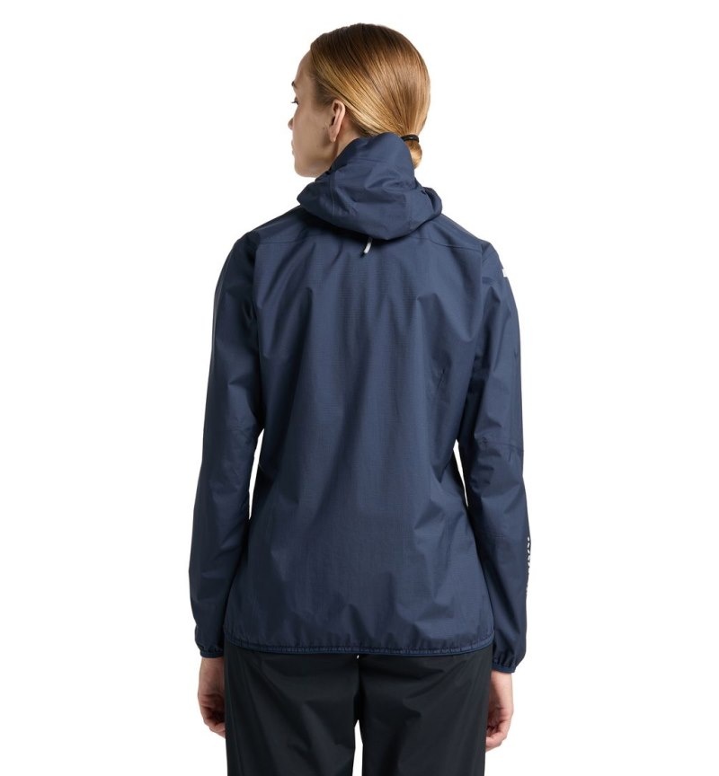 Women's Haglöfs L.I.M Proof Jacket Windbreaker Blue Canada | YN99-059