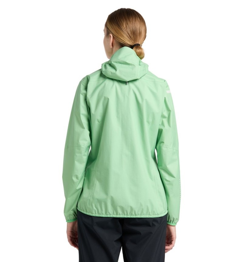 Women's Haglöfs L.I.M Proof Jacket Windbreaker Mint Canada | CC97-114