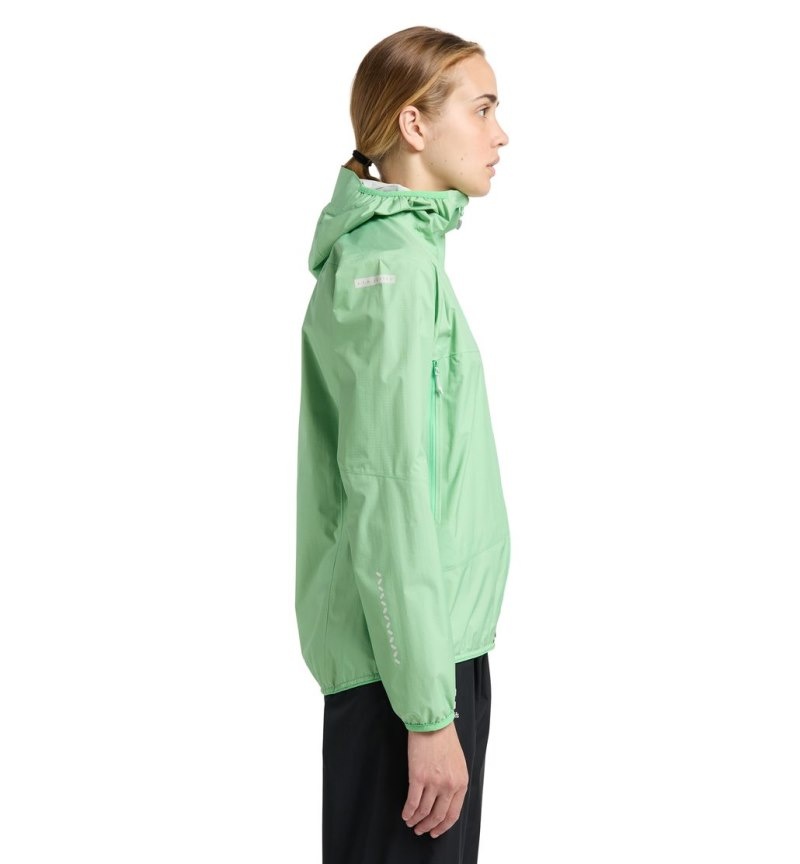 Women's Haglöfs L.I.M Proof Jacket Windbreaker Mint Canada | CC97-114