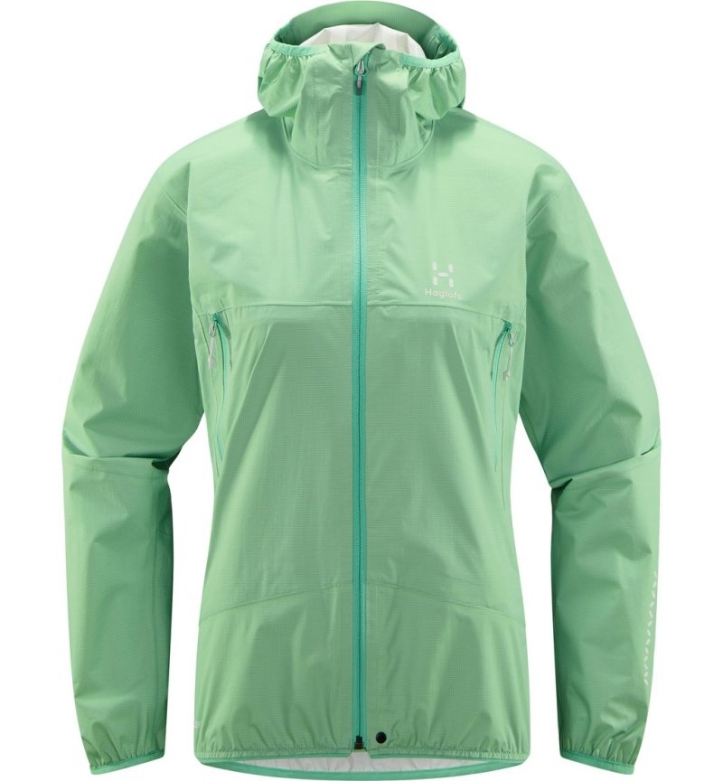 Women's Haglöfs L.I.M Proof Jacket Windbreaker Mint Canada | CC97-114