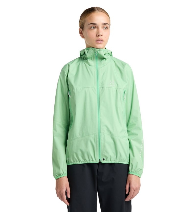 Women\'s Haglöfs L.I.M Proof Jacket Windbreaker Mint Canada | CC97-114