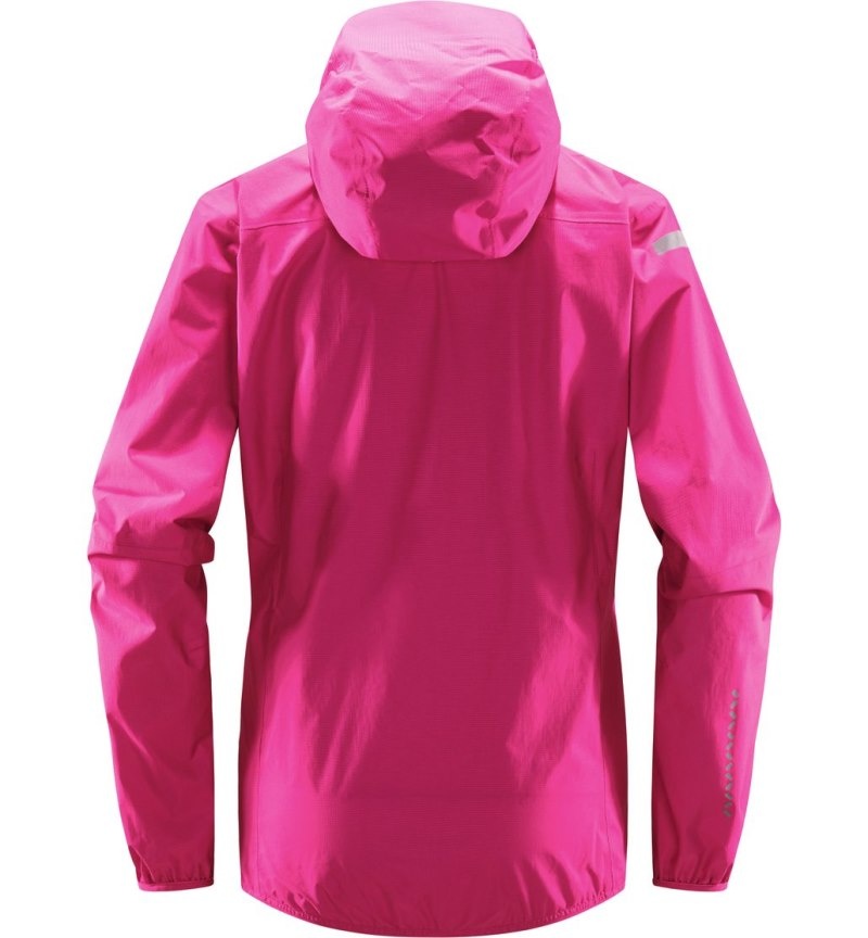 Women's Haglöfs L.I.M Proof Jacket Windbreaker Pink Canada | SB12-901