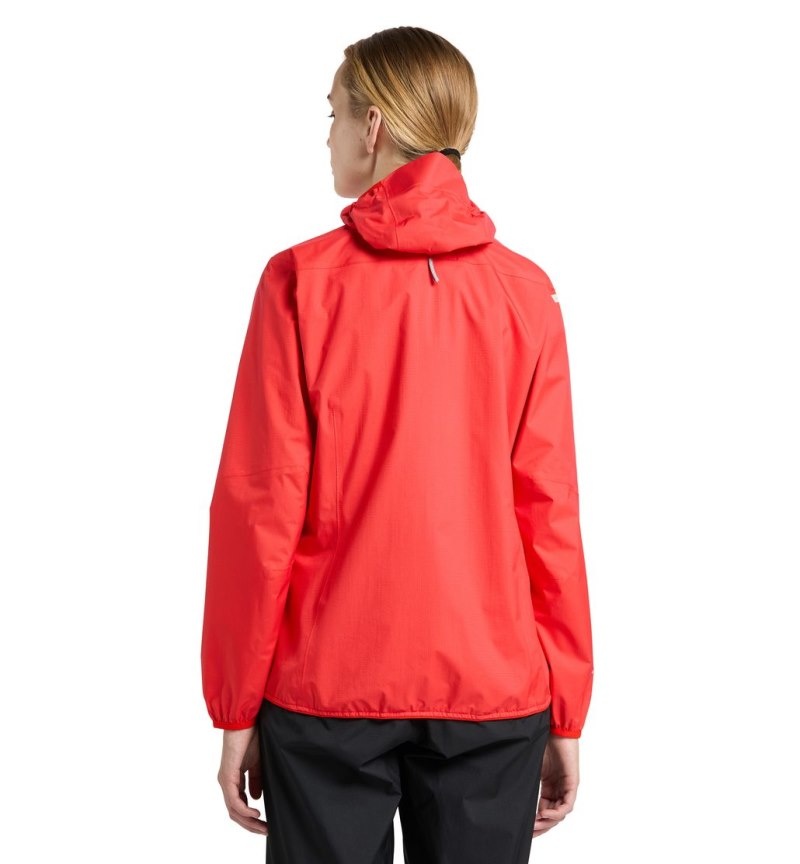 Women's Haglöfs L.I.M Proof Jacket Windbreaker Red Canada | JH12-639