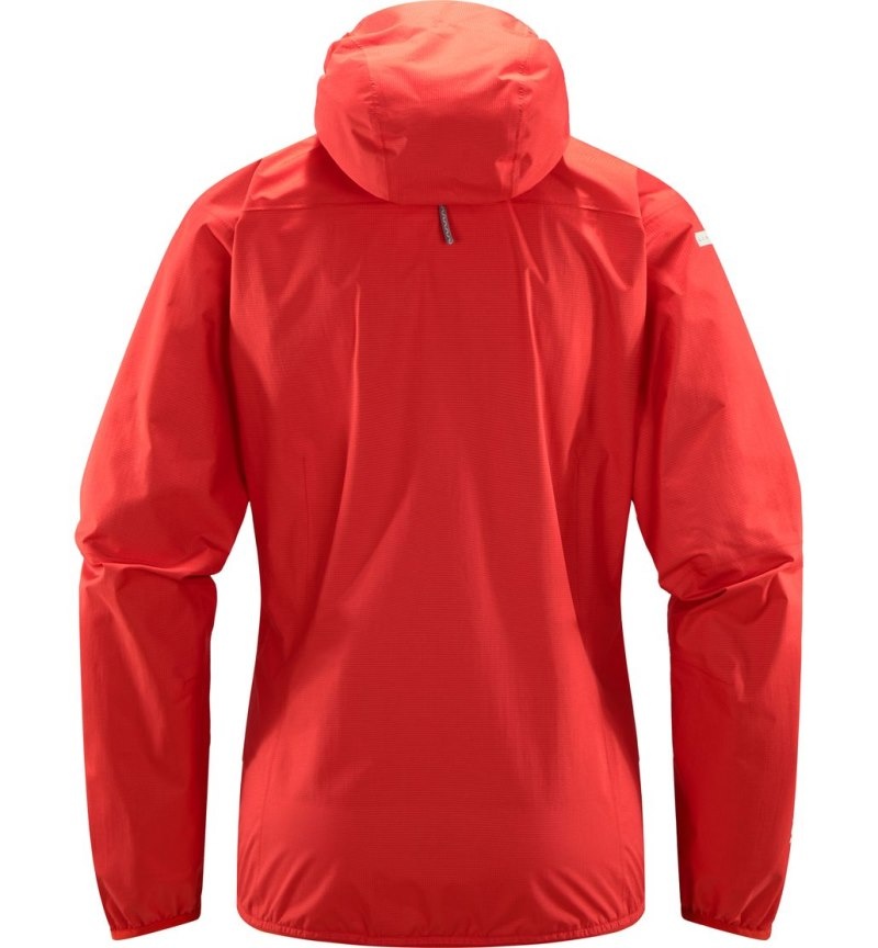 Women's Haglöfs L.I.M Proof Jacket Windbreaker Red Canada | JH12-639