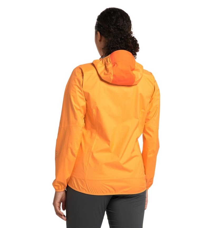 Women's Haglöfs L.I.M Proof Jacket Windbreaker Orange / Orange Canada | NM81-019