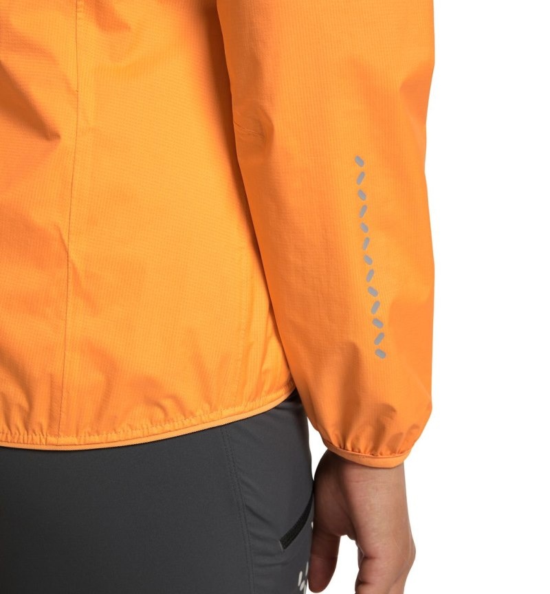 Women's Haglöfs L.I.M Proof Jacket Windbreaker Orange / Orange Canada | NM81-019