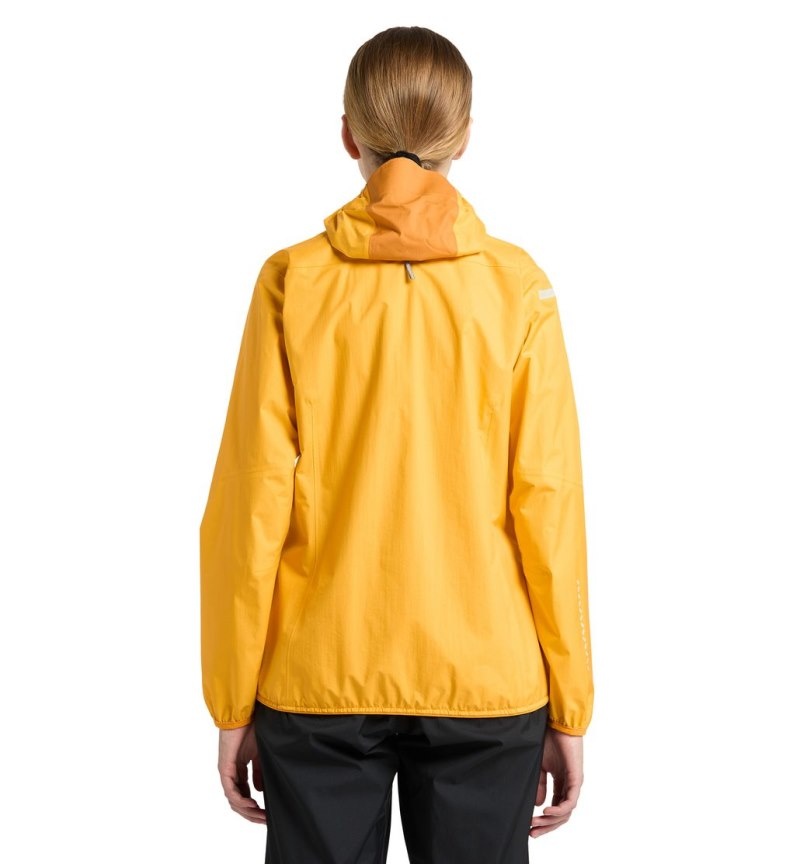 Women's Haglöfs L.I.M Proof Jacket Windbreaker Yellow / Yellow Canada | NL71-709