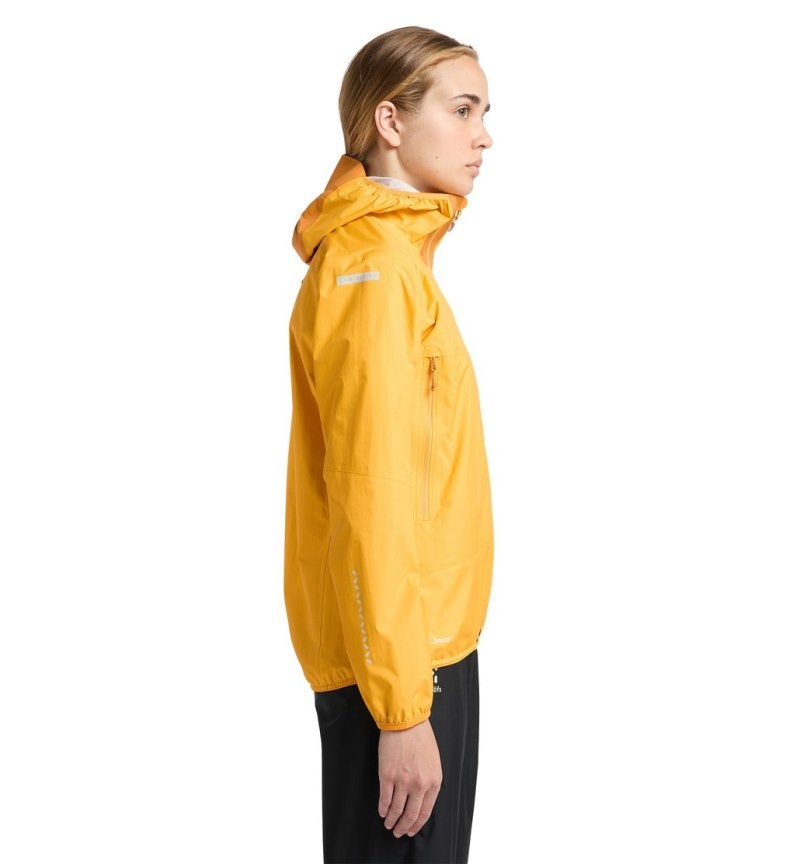 Women's Haglöfs L.I.M Proof Jacket Windbreaker Yellow / Yellow Canada | NL71-709