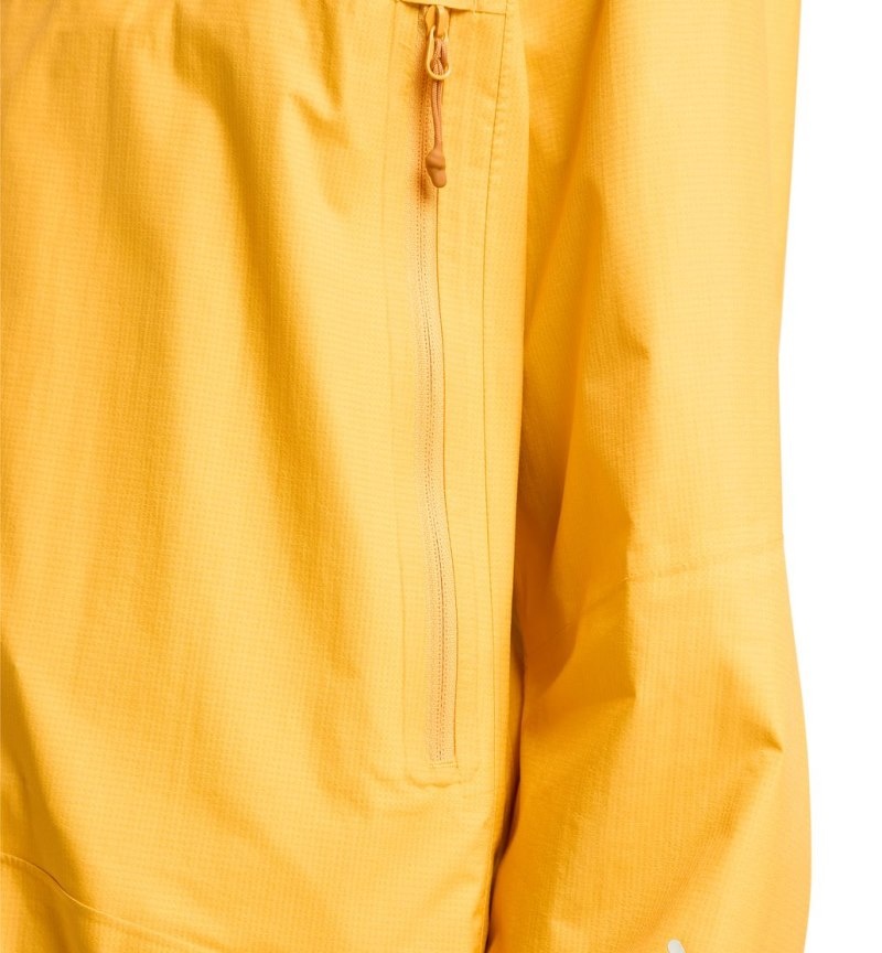 Women's Haglöfs L.I.M Proof Jacket Windbreaker Yellow / Yellow Canada | NL71-709