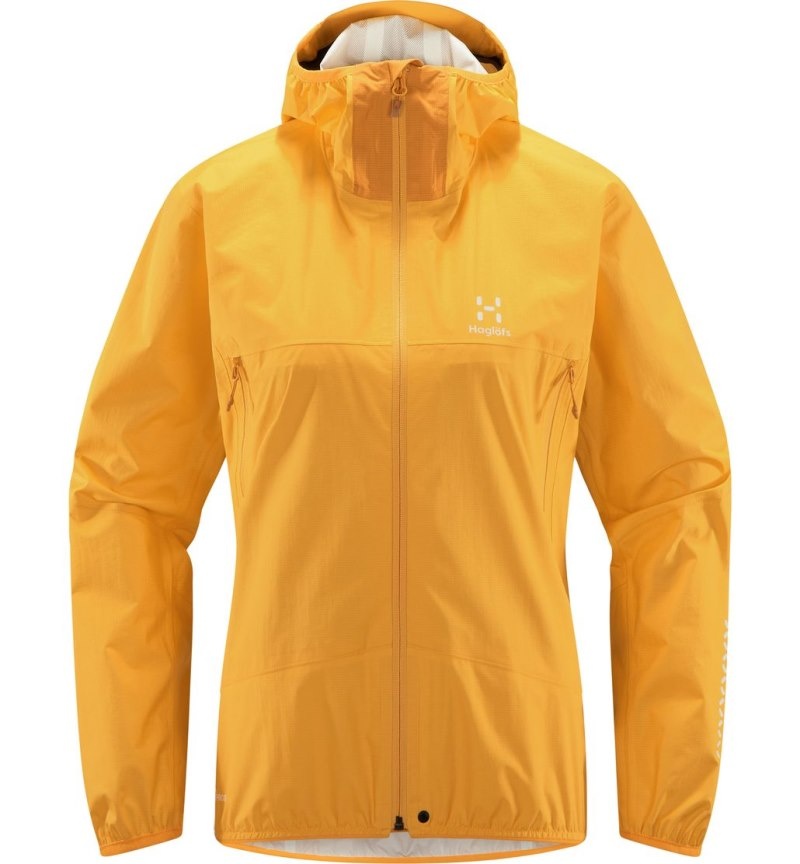 Women's Haglöfs L.I.M Proof Jacket Windbreaker Yellow / Yellow Canada | NL71-709