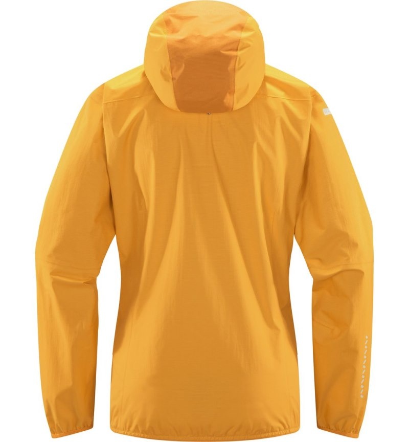 Women's Haglöfs L.I.M Proof Jacket Windbreaker Yellow / Yellow Canada | NL71-709