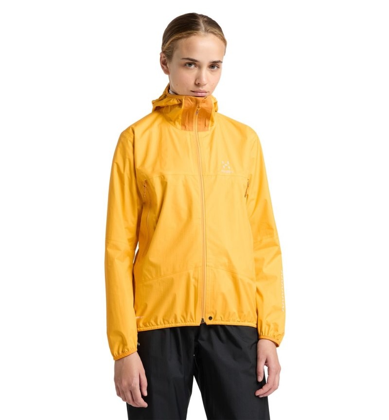 Women\'s Haglöfs L.I.M Proof Jacket Windbreaker Yellow / Yellow Canada | NL71-709