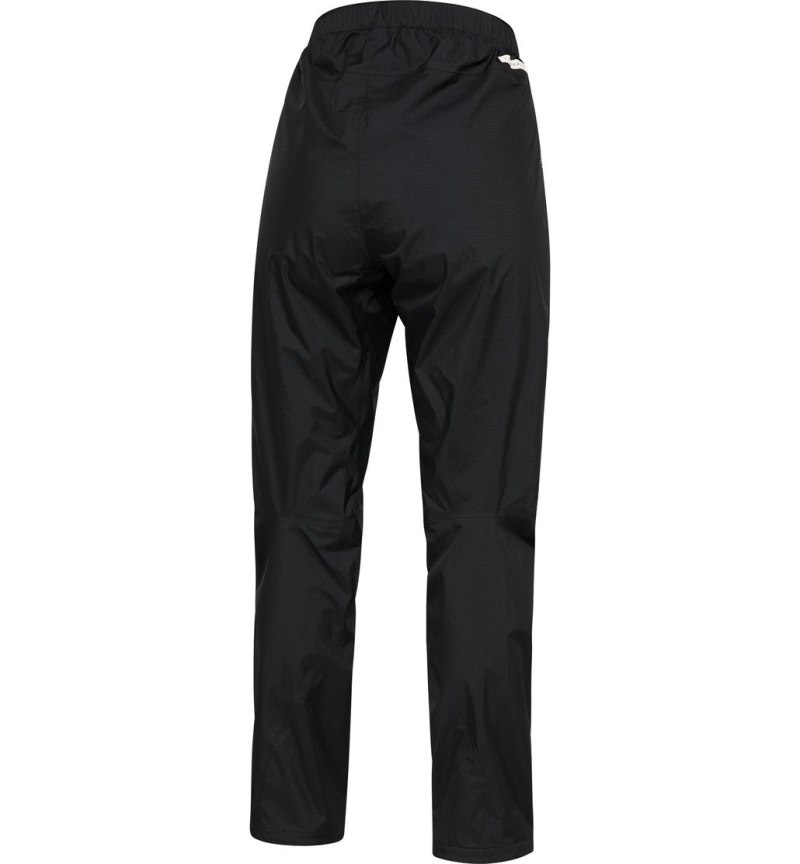 Women's Haglöfs L.I.M Proof Pant Waterproof Trousers Black Canada | VQ70-597