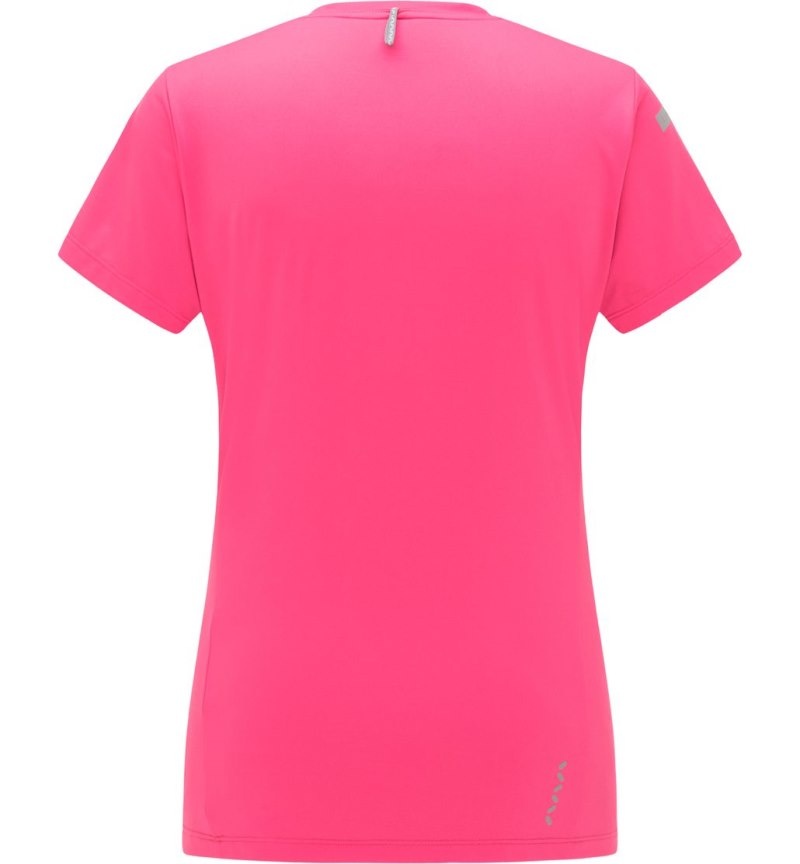 Women's Haglöfs L.I.M Tech Tee T Shirts Pink Canada | YG60-367