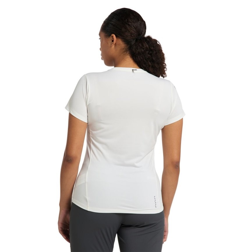 Women's Haglöfs L.I.M Tech Tee T Shirts White Canada | BN11-201